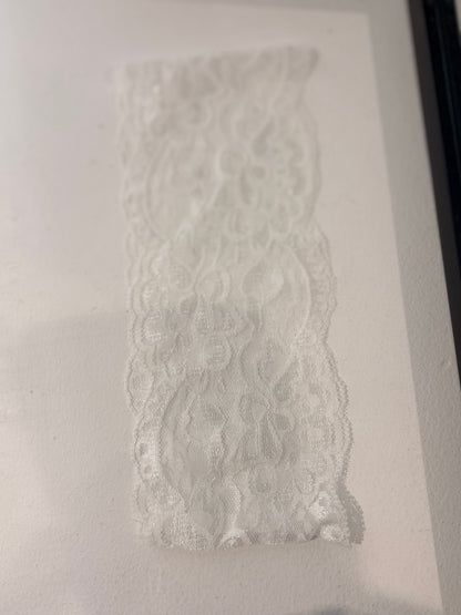 Bandeau en dentelle Blanc