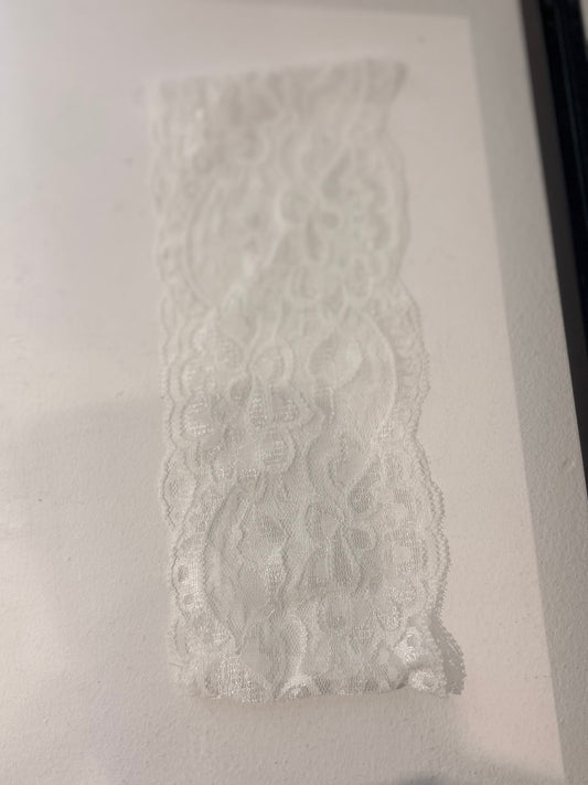 Bandeau en dentelle Blanc