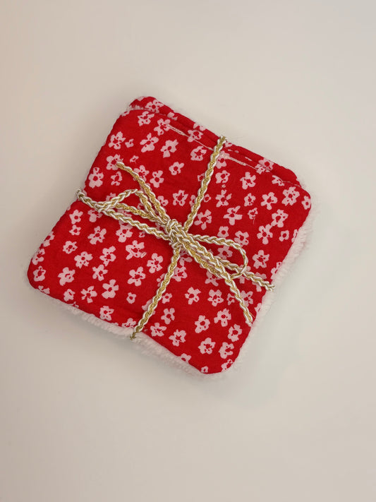 Lot de 4 petits cotons Garance