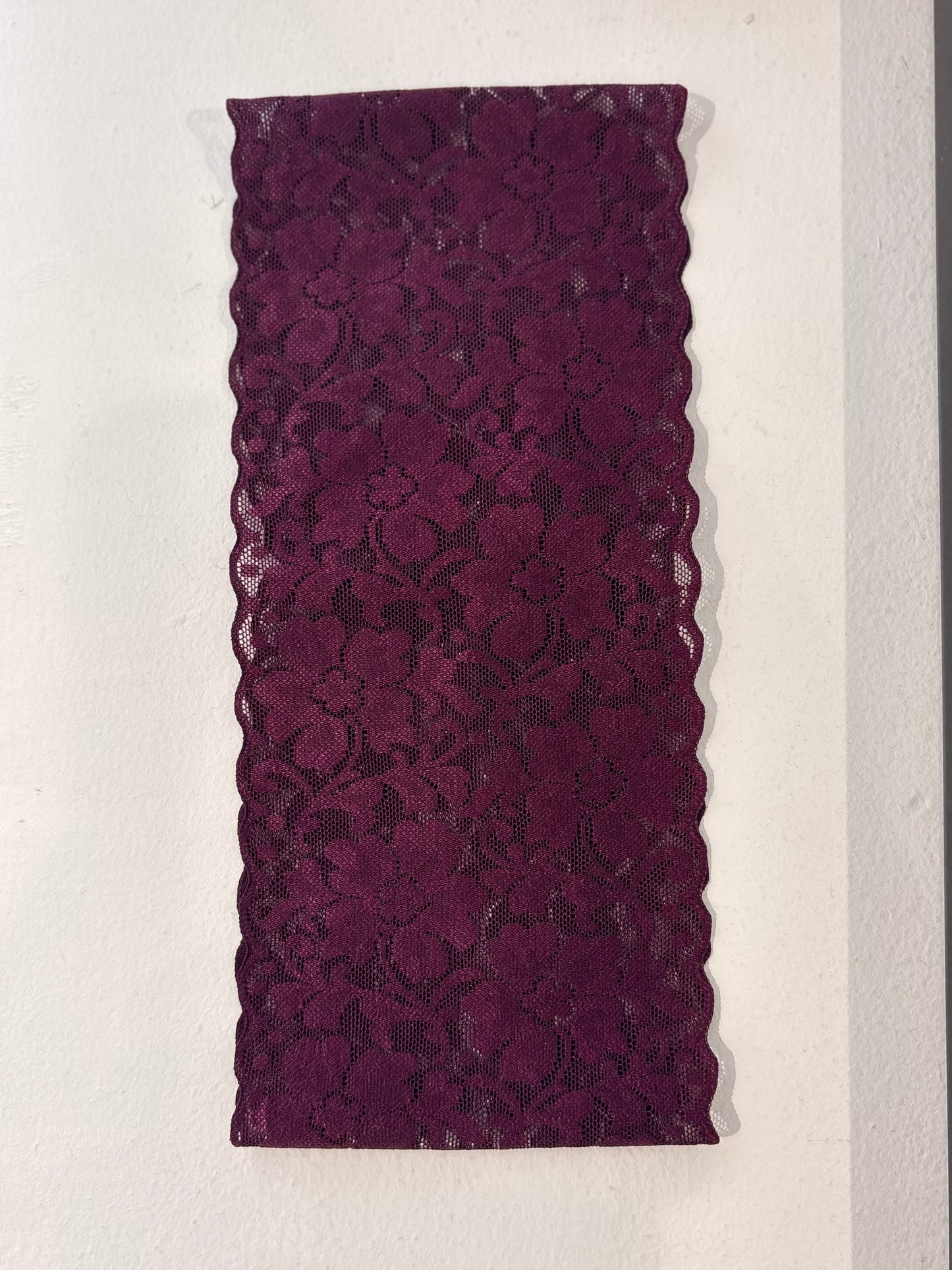 Bandeau en dentelle Prune