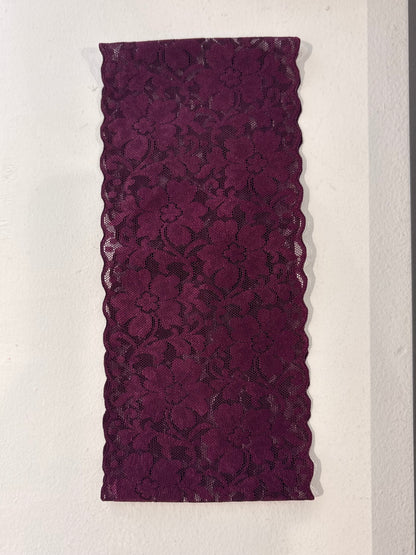 Bandeau en dentelle Prune