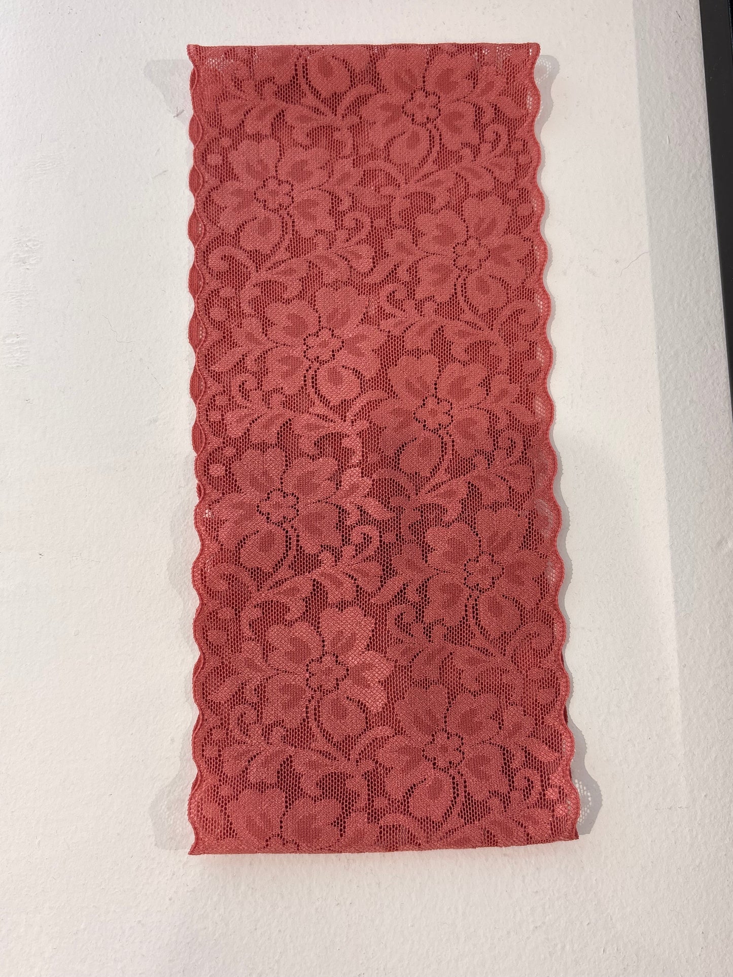 Bandeau en dentelle Vieux Rose