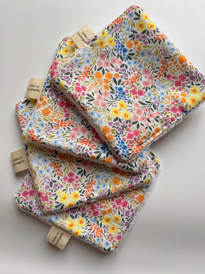 Lot de 4 grands cotons Lara