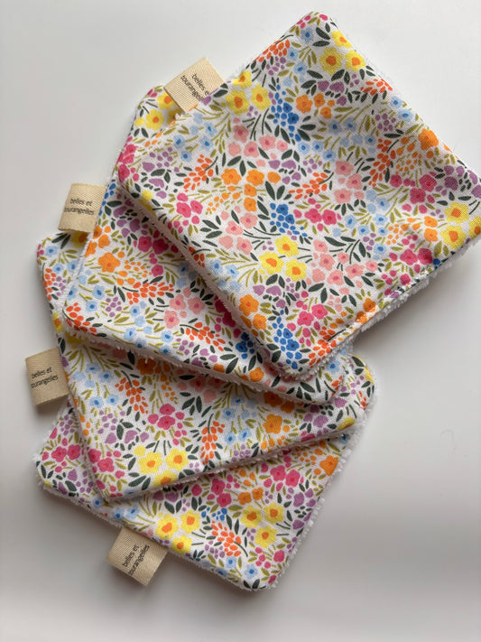 Lot de 4 grands cotons Lara