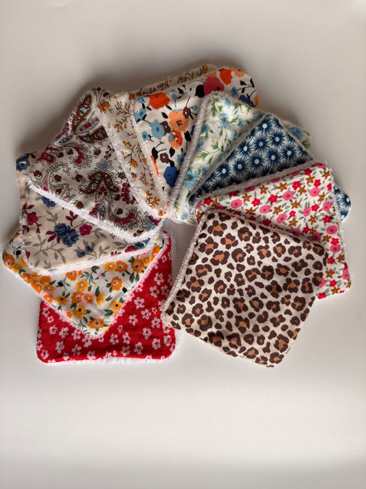 Lot de 4 petits cotons à personnaliser