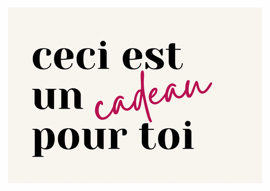 La carte cadeau Belles et Tourangelles