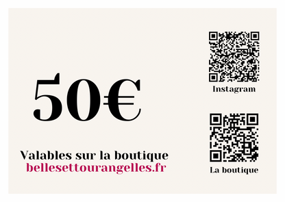 La carte cadeau Belles et Tourangelles